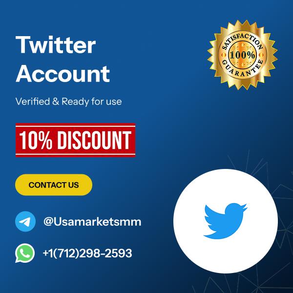 Buy Twitter Accounts - Buy verified Social Accounts accounts at USA Markets SMM